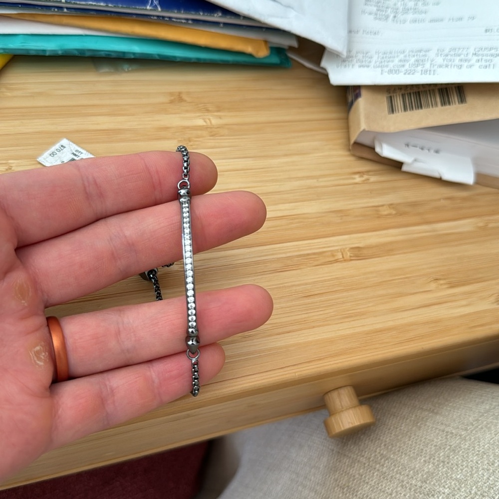 Kendra Scott Ott Hematite Adjustable Bracelet - Picture 4 of 4